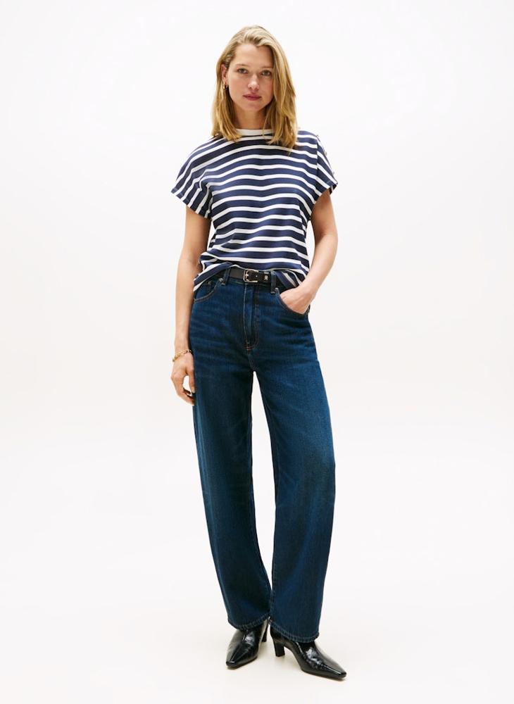 تومي هيلفيغر تيشيرت بياقة دائرية مخطط - Image 4